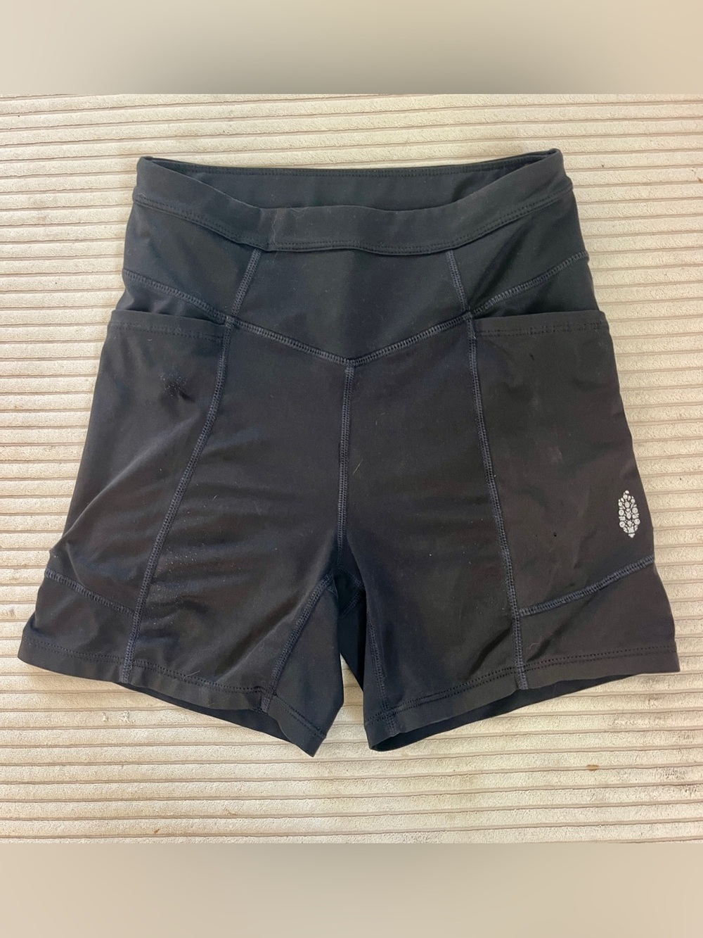FP Movement Odessa Shorts Black Athletic Running Shorts XS